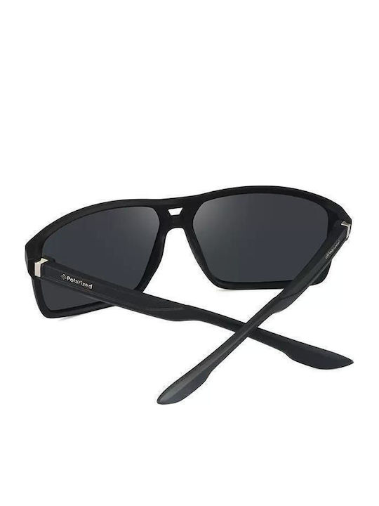 Polareye Sunglasses Μαύρα with Acetate Frame & Black Lens