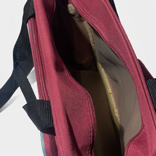 RCM Reisetasche Burgundisch Stoff L39xB12xH28cm