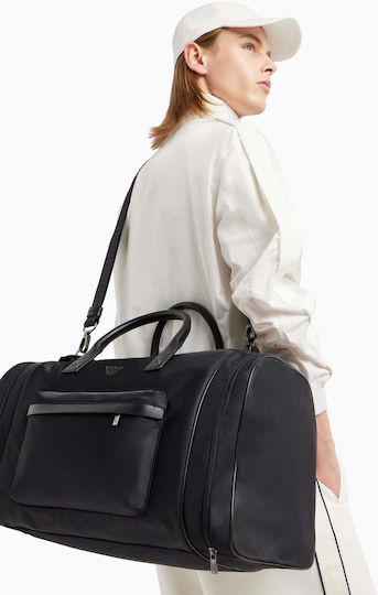 Emporio Armani Σακ Βουαγιάζ Μαύρο από Δερματίνη