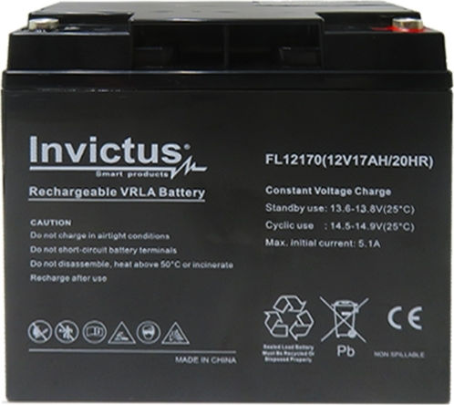 Invictus Μπαταρία UPS με Χωρητικότητα 17Ah και Τάση 12V 07.02.0182 1τμχ