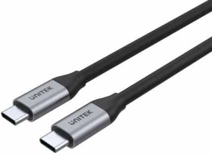 Unitek USB 3.2 Video Cable USB-C male - USB-C 100W Γκρι 2m C14091ABK