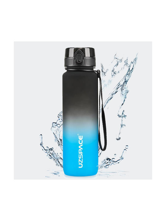 Uzspace Leakproof Tritan Bpa Free Water Bottle Plastic 1000ml Black