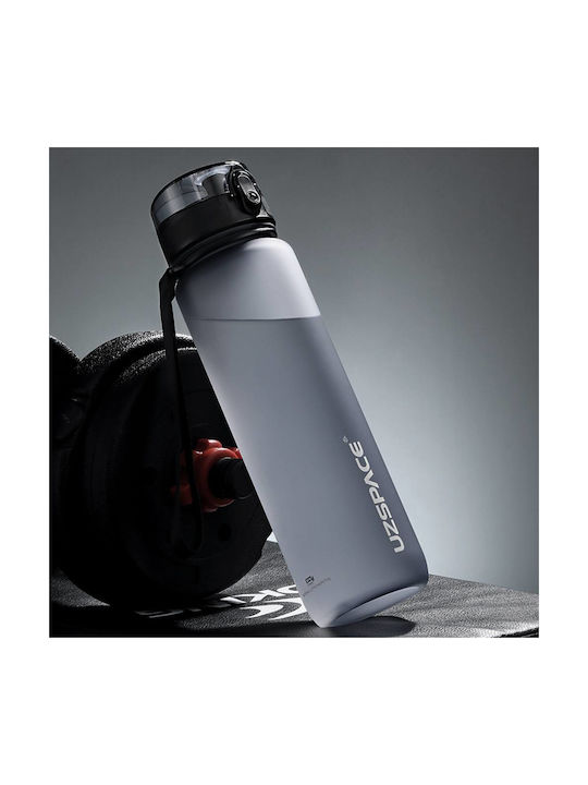 Uzspace Leakproof Tritan Bpa Free Παγούρι Πλαστικό 1000ml Μαύρο
