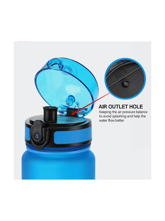 Uzspace Tritan Bpa Free Leakproof Бутилка Пластмаса 650мл Червен