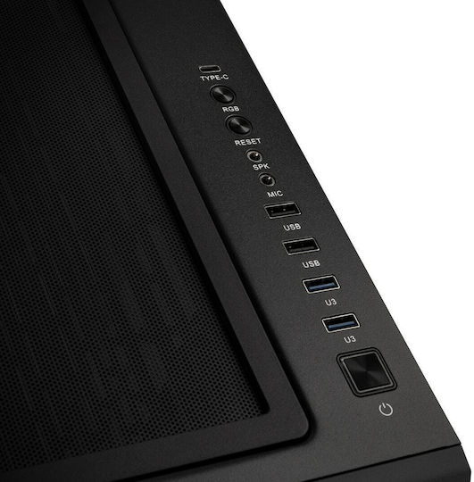 Kolink Observatory Z Mesh Gaming Midi Tower Κουτί Υπολογιστή με Πλαϊνό Παράθυρο και RGB Φωτισμό Μαύρο