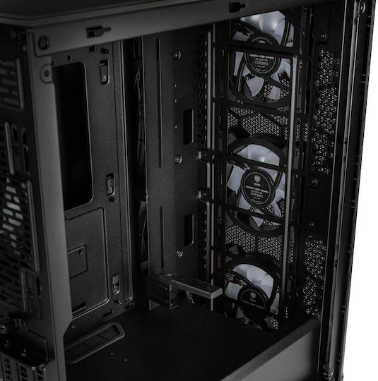 Kolink Observatory Z Mesh Gaming Midi Tower Κουτί Υπολογιστή με Πλαϊνό Παράθυρο και RGB Φωτισμό Μαύρο