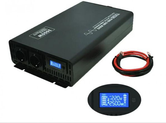 Amarad YK-3000L-12 Καθαρού Ημιτόνου Inverter Ισχύος 3000W με Τάση Εισόδου 12V (Μονοφασικό)