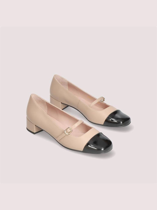 Pretty Ballerinas Lederne Damen Ballerinas in Beige Farbe