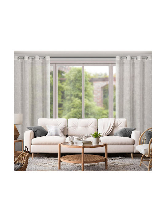 Eurofirany Vorhang mit Grommet Gray 140x250cm
