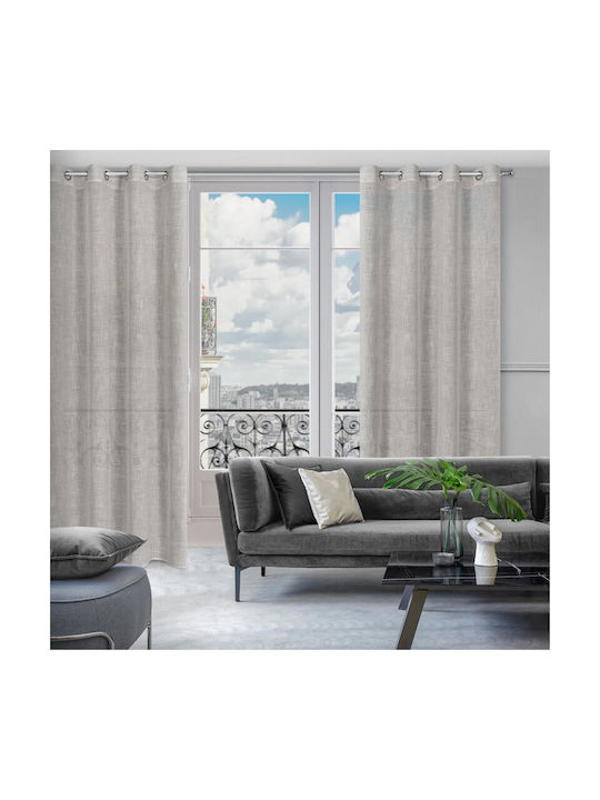 Eurofirany Vorhang mit Grommet Gray 140x250cm