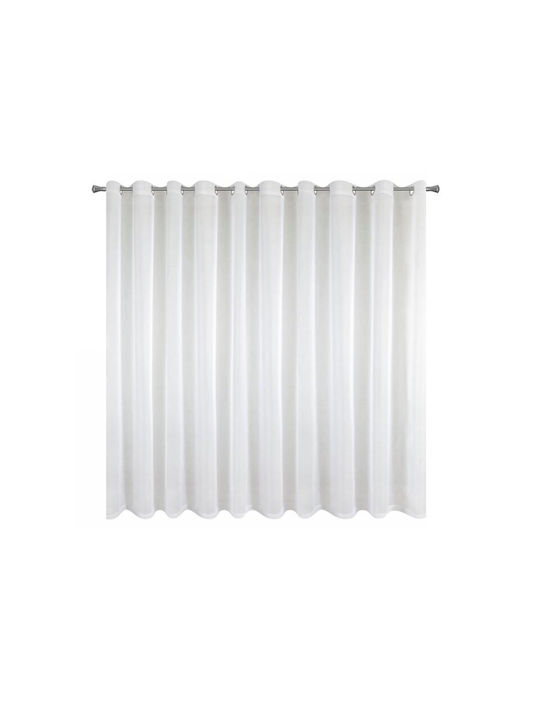 Eurofirany Curtain Window with Grommet Lucy White 400x150cm