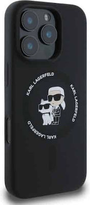 Karl Lagerfeld Kc Heads Ring Back Cover Plastic / Silicone Black (iPhone 16 Pro Max)