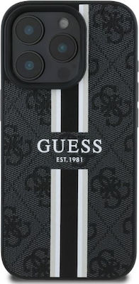 Guess 4g Printed Stripes Back Cover Plastic Black (iPhone 16 Pro Max)