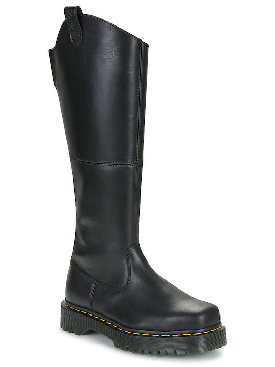 Dr. Martens Leather Women's Boots Black