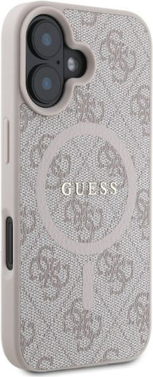 Guess 4g Ring Classic Logo Задна корица Пластмаса Розов (iPhone 16)