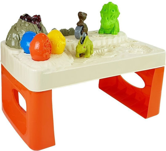 Knete Spiel-Set Daisy Tafel Dinosaurier Eier Formen Vulkan Mit Leuchtender Lava Für 3+ Jahre 4 Stück