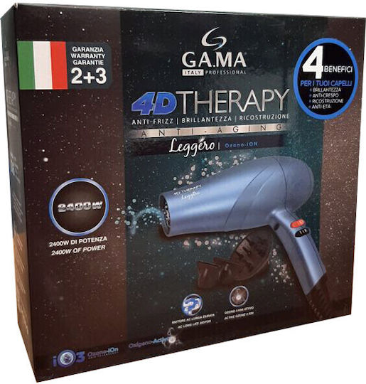 GA.MA A21 Leggero Ozone Ion 4D Ionic Professional Hair Dryer with Diffuser 2400W A21.LEGGEROION.4D