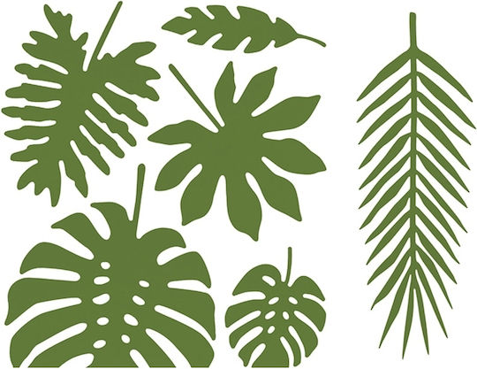 Green Decorative Paper Leaves