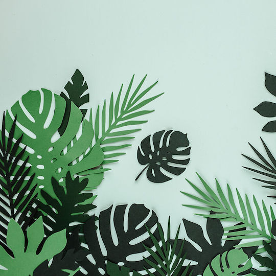 Green Decorative Paper Leaves