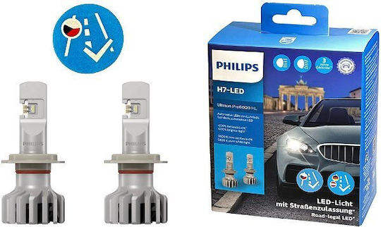 Philips Lamps Car Ultinon Pro6000 +230% H7 Canbus LED 5800K Cold White 12V 15W 2pcs