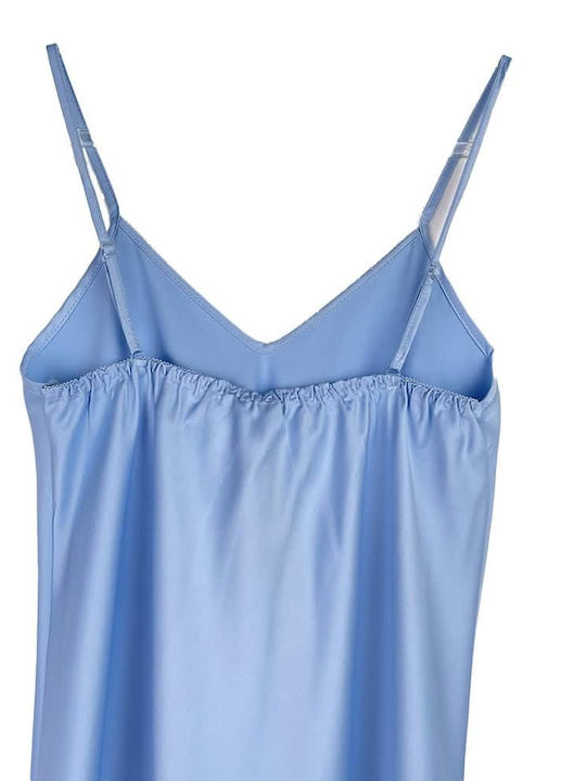 Cootaiya Summer Women's Nightdress Light Blue