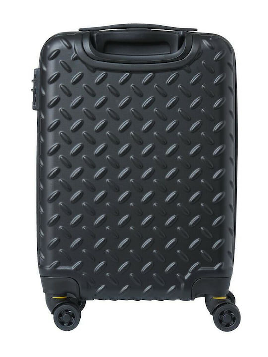 CAT Industrial Plate Medium Hard Suitcase Black with 4 Wheels Height 60cm