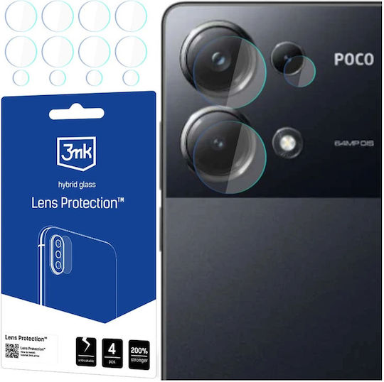3MK Kameraschutz Membrane Transparent für das Poco M6 Pro 4G