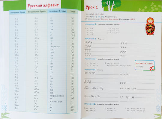 Matryoshka 0-a1 Introductory Phonetic Course Of The Language Rules For Reading And Writing Elementary Conversational And Grammar Course Karavanova N.b