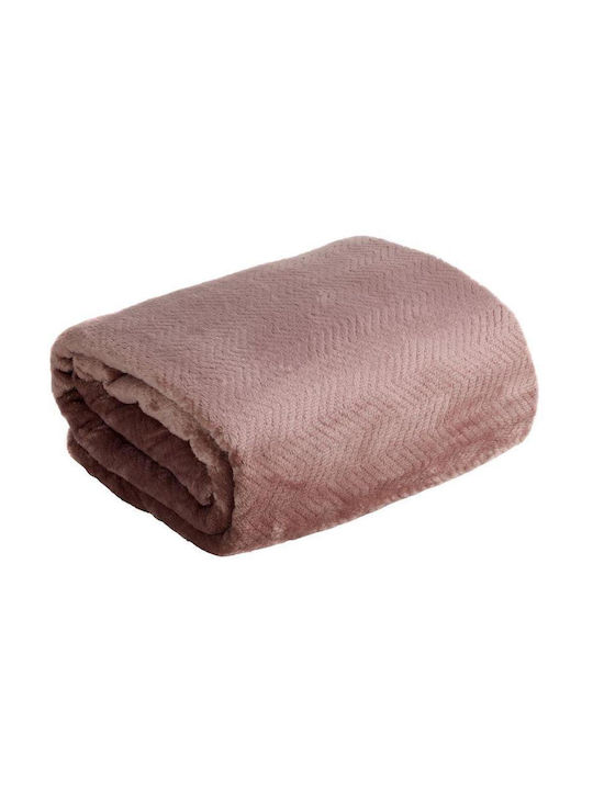Eurofirany Κουβέρτα Fleece Καναπέ 91x210εκ. Brick Pattern