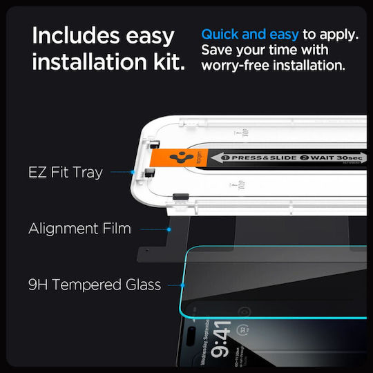 Spigen Glas.tr Privacy Tempered Glass (iPhone 15)