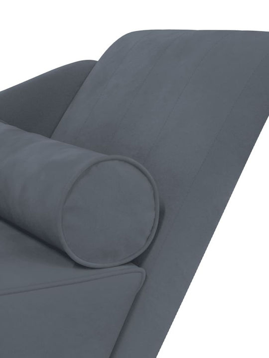 Velvet Recliner Gray