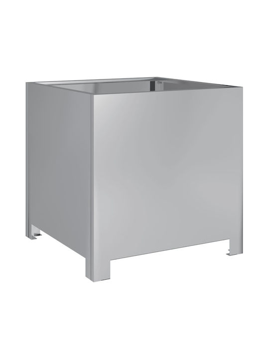 vidaXL Градински Комплект 2 Сандъчета Silver