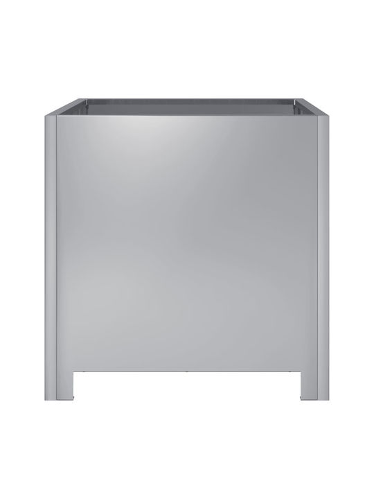vidaXL Градински Комплект 2 Сандъчета Silver