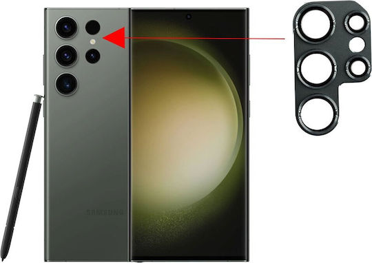 Volte-Tel Electroplating Camera Protection Metal Frame Grey for the Galaxy S23 Ultra