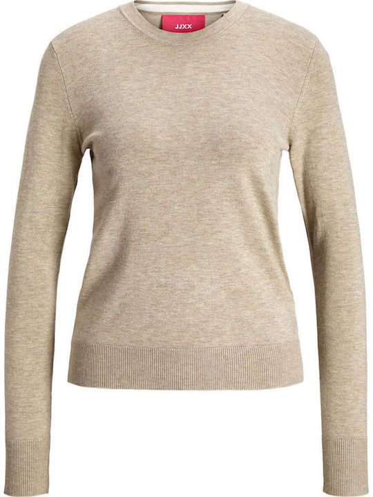 Women's Long Sleeve Sweater Feather Gray
