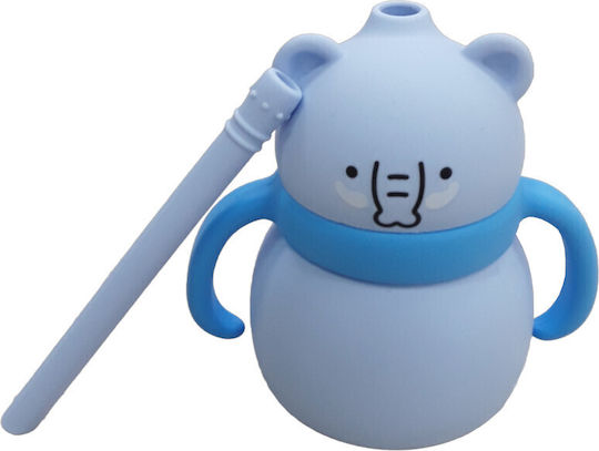 Παγούρι Σιλικόνης Λαβές 200ml Toddler Blue Elephant 32116000001