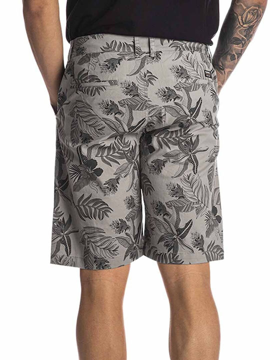 Paco & Co Men's Chino Print Shorts Gray