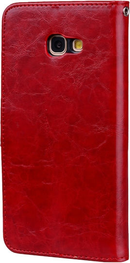 Book Δερμάτινο Κόκκινο (Galaxy A5 2017)