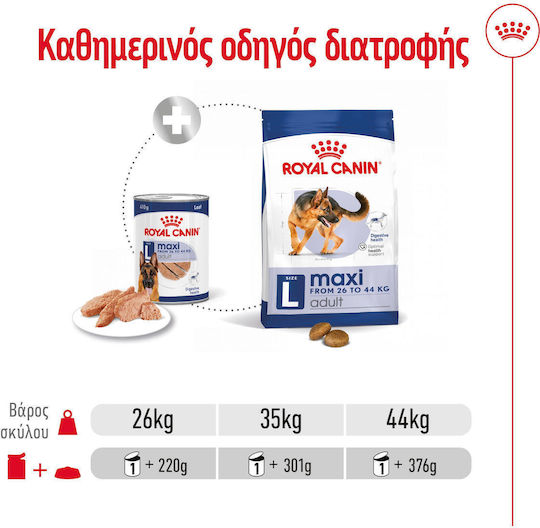 Royal Canin Maxi Adult Loaf Pate for Large Breed Adult Dogs 410g