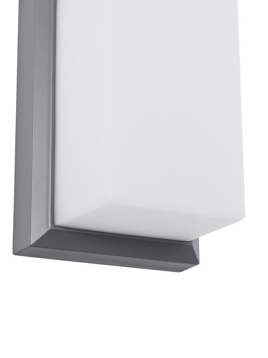 GloboStar Loft Wall-Mounted Outdoor Ceiling Lamp LED IP65 18W with Natural White Light 24.5x11x9.5cm
