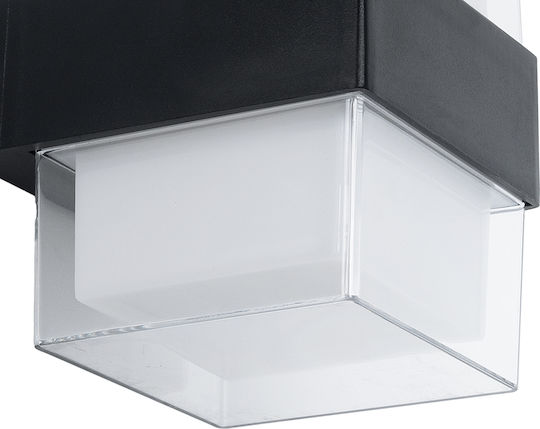GloboStar Empire Επιτοίχιο Εξωτερικό Σποτ LED IP65 10W με Φυσικό Λευκό Φως Διπλής Δέσμης