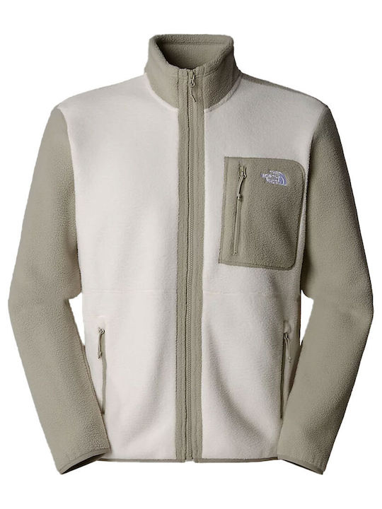 Men's Fleece Cardigan Khaki