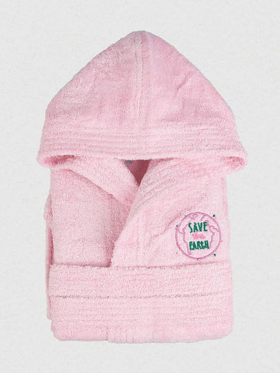 Sunshine Kids Hooded Bathrobe Pink