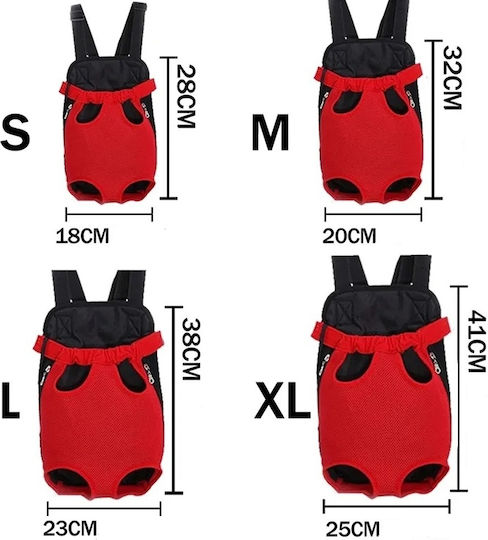 Blauer Hunde-Katzen-Brust-Rückenträger S P23-33cm S Bis zu 30cm, P10cm, Gewicht 1,5-2,5kg