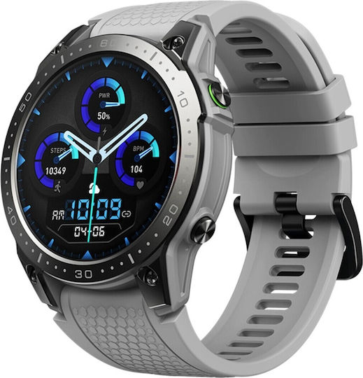 Zeblaze Ares 3 Pro 49mm Smartwatch με Παλμογράφο (Γκρι)