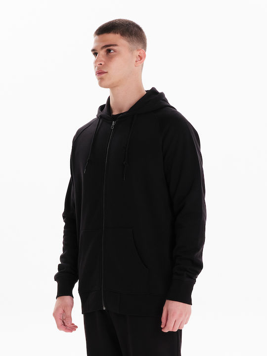 Hooded Cardigan Black