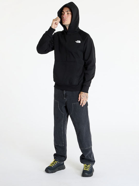 Raglan Box Sweatshirt with Hood Tnf black
