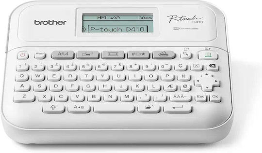 Brother P-touch Tragbarer Etikettendrucker in Weiß Farbe