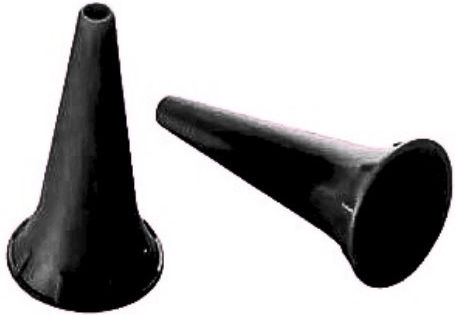 Gima Disposable Otoscope Cones Bag 100pcs Adults 4mm Black 31492
