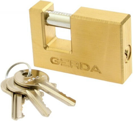 Gerda Bronze Padlock Monoblock with Key 65mm 1pcs